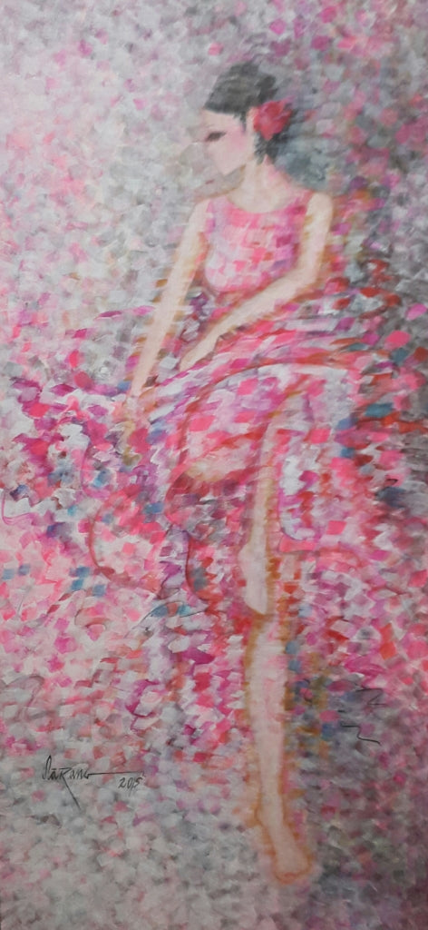 FIGURANTE I 30 X 70 I ACRYLIC ON CANVAS